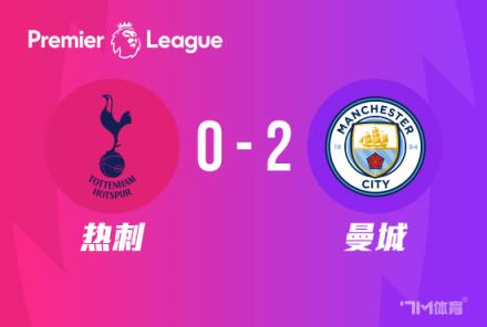 曼城2-0胜热刺,哈兰德梅开二度,孙兴慜错失单刀机会