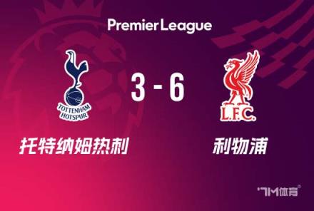 英超-利物浦6-3热刺,萨拉赫双响双传助红军领跑