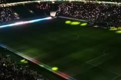 国内主场天花板,现场实拍国安赛前工体上演震撼灯光秀