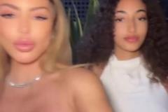 皮蓬前妻与女儿合拍视频,女儿的颜值也很高啊!