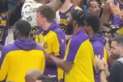 独行侠球迷全场高呼“LUKA”,老詹也不断示意球迷继续欢呼!