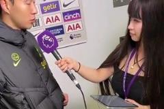 国外球迷:孙兴慜不敢直视中国女记者
