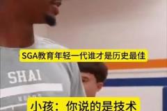 SGA教育年轻一代谁是历史最佳:科比第一,老詹第二,乔丹第三