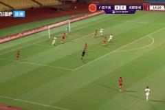 这球漂亮!王东升凌空破门,蓉城1-0领先广西平果!