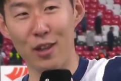 孙兴慜赛后采访对凯恩说:凯恩!我们也赢了!